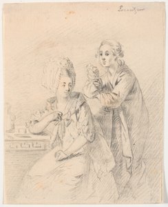 Frederik Carl Trant (1738-98) főiskolai helyettes és felesége, Cornelia (született Schumacher) portrétervezete alkotó: C.A. Lorentzen
