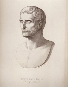 Lucius Junius Brutus portréja, B. Barloccini metszete, 1849