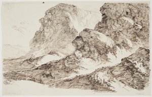 Hegyi táj alkotó: C.F. von Rumohr