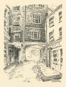 „Old Bell Inn, Holborn”, 18. század, 1925. alkotó: CH Walker