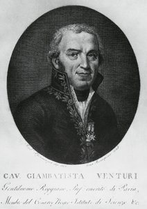 Giovanni Battista Venturi (1746-1822) olasz fizikus, diplomata, tudománytörténész és a Venturi-effektus felfedezője portréja, metszet