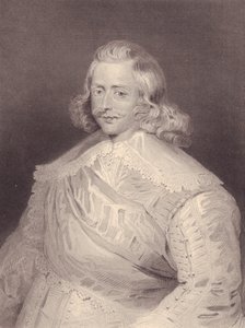 Habsburg Ferdinánd spanyol bíboros és tábornok (1609-1641) portréja, metszet alkotó: J.B. and Brown J. Rowbotham