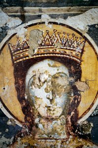 Szent, freskó az Agios Ioannis Prodromos templomban alkotó: J.B. and Brown J. Rowbotham