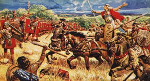 Boadicea a szekerén alkotó: C.L. Doughty
