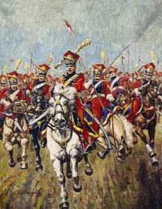 Francia lovassági roham (olaj, vászon) alkotó: C.L. Doughty