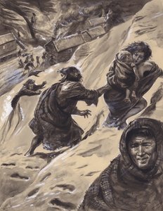 Glencoe Massacre (gouache, papír)