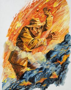 A tüzes kemencébe (gouache, papír) alkotó: C.L. Doughty