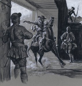 Az erőd (gouache, papír) alkotó: C.L. Doughty