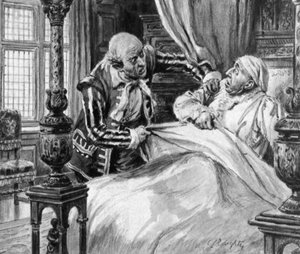 London főpolgármestere, akit bosszúsan ébresztett fel a londoni nagy tűzvész (litho) alkotó: C.L. Doughty
