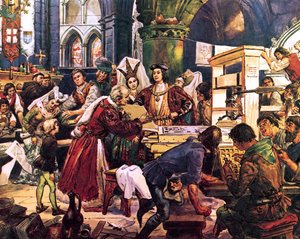 William Caxton -- Anglia első nyomdásza alkotó: C.L. Doughty
