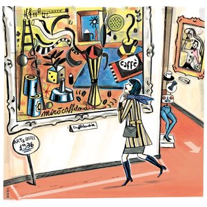 ART AND COFFEE (pasztell, tus, digitális)