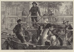 A turista Hollandiában, útdíjjal egy holland csatornán alkotó: C.O. Murray