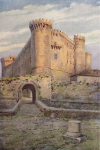 Odescalchi kastély, Bracciano (színes litho)