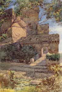 Sermoneta vára (színes litó)