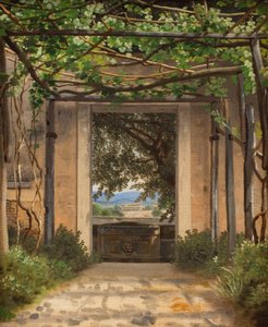 Pergola, Olaszország alkotó: Christoffer Wilhelm Eckersberg