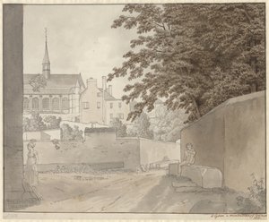 A Saint-Martin templomban Montmorency-ben, Párizstól északra, 1812. július 10-én alkotó: Christoffer Wilhelm Eckersberg