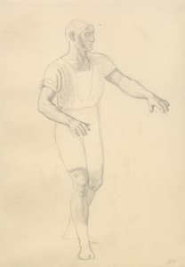 Balder halála – tanulmány Hødur számára. alkotó: Christoffer Wilhelm Eckersberg