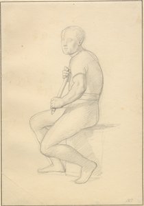 Balder halála – tanulmány Thornak. alkotó: Christoffer Wilhelm Eckersberg