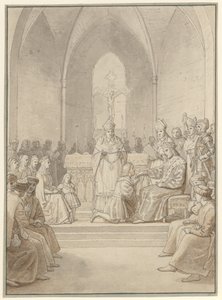 Az Elefánt Rend alapítása. alkotó: Christoffer Wilhelm Eckersberg