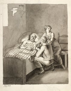 Egy haldokló apa egyesít egy fiatal párt alkotó: Christoffer Wilhelm Eckersberg