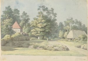 Egy téglagyár Mønben alkotó: Christoffer Wilhelm Eckersberg