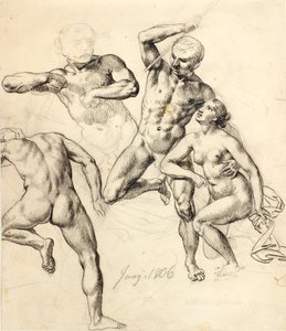 Ábravizsgálatok - három férfi és egy nő alkotó: Christoffer Wilhelm Eckersberg