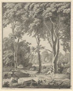 A svendstrupi erdőből alkotó: Christoffer Wilhelm Eckersberg