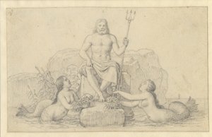 Neptunusz és két nereida. alkotó: Christoffer Wilhelm Eckersberg