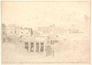 Telek a Cloaca Maximában alkotó: Christoffer Wilhelm Eckersberg