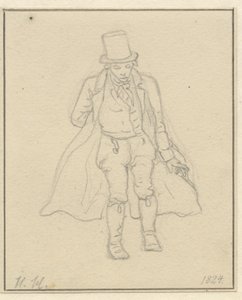 Hans Hansen portréfestő, egész alak alkotó: Christoffer Wilhelm Eckersberg