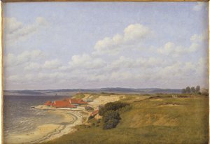 Renbjærg Tileworks a Flensburg Fiordtól alkotó: Christoffer Wilhelm Eckersberg