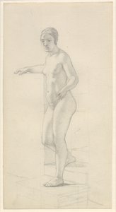 Álló női modell alkotó: Christoffer Wilhelm Eckersberg