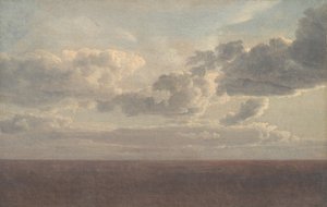 A tenger feletti felhők tanulmányozása alkotó: Christoffer Wilhelm Eckersberg