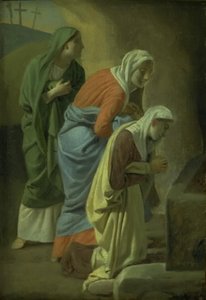 A három Mária Krisztus sírjánál. Tanulmány alkotó: Christoffer Wilhelm Eckersberg