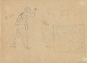 Egy bukott lány történetének vázlata, 1. lap alkotó: Christoffer Wilhelm Eckersberg