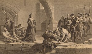 „Cranmer az áruló kapujában”, 1886 alkotó: CW Sharpe