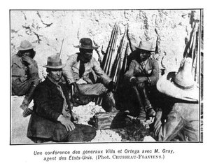 Villa tábornok (1877-1923 körül) Ortega tábornok és az amerikai képviselő, Gray úr találkozója