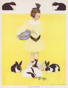 Coles Phillips lány, a család barátja (színes litho) alkotó: C. Coles Phillips