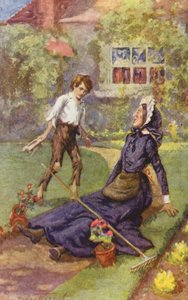 Illusztráció Charles Dickens David Copperfield című művéhez (színes litográfia) alkotó: C. Dudley (after) Tennant