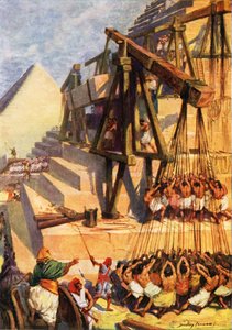 Piramis építése (színes litó)