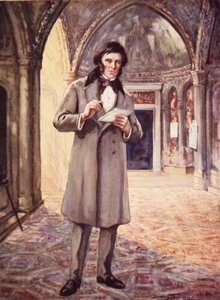 John Ruskin Velencében (színes litó) alkotó: C. Dudley Tennant