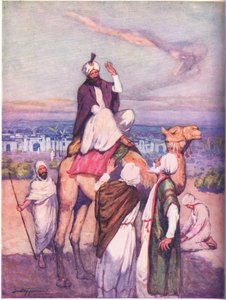 Egy nagy vallás arab alapítója: Mohammed Mekkában született (színes litho)
