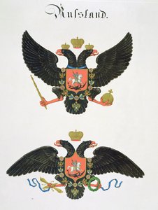 Felfegyverzi Oroszország birodalmi államát egy Németországban kiadott akvarellgyűjteményből, 1830-33 körül alkotó: C. Hildebrandt