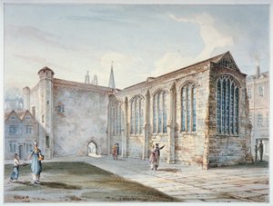 Szentháromság-kápolna, Leadenhall Street, más néven Leadenhall Chapel, London City, 1805. alkotó: C John M Whichelo