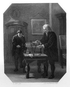 Pieter van Musschenbroek és Andreas Cunaeus, holland tudósok, 1870