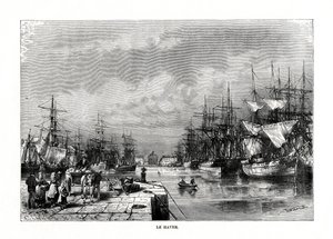 Le Havre, Normandia, Észak-Franciaország, 1879