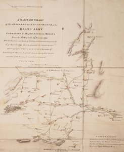 A Medows vezérőrnagy által vezetett nagy hadsereg hadjáratainak és táborozásainak katonai térképe 1790. május 26-tól december 14-ig. alkotó: C. Mackenzie