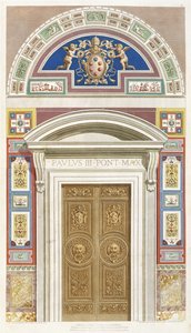 A Raphael Loggia kapuja a Vatikánban, 1772 alkotó: C. Savorelli