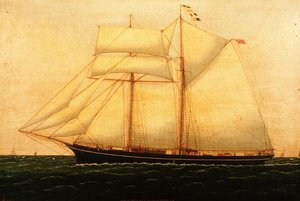 Kate of London, T. Harper kapitány, a Lizard-szigeteknél. alkotó: C. Strout