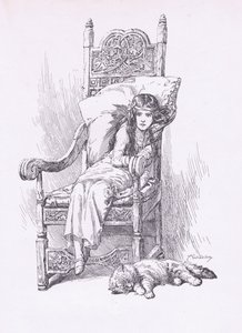 A nagy karosszékben támasztva, a The Child of the Air pubból, Duckworthtől alkotó: C. Wilhelm